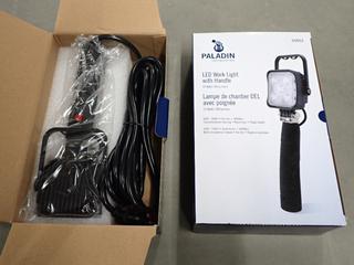 (2) Paladin LED Work Lights with Handle, 15 Watt, 900 Lumens.