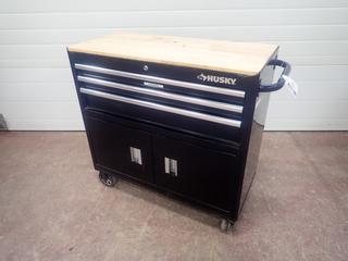 39in X 18in X 32in Husky Portable Tool Chest C/w Contents
