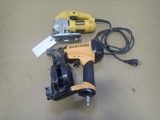 Dewalt DW317 120V Jigsaw C/w Bostitch Pneumatic Nailer