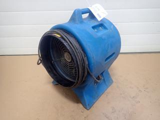 Americ VAF-3000 115V Ventilation Fan C/w 12in Sock. SN MAFB115035076