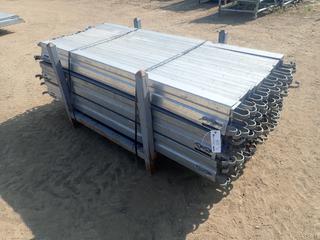 44in X 44in X 34in Storage Rack C/w Qty Of 2-Meter Scaffold Toe Boards