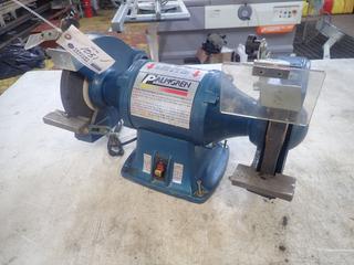 Palmgren Model 82101A 120/240V 10in Bench Grinder *Note: Left Guard Damaged*