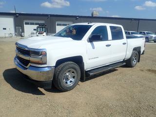 2017 Chevrolet Silverado Crew Cab 4X4 Pickup C/w 5.3L Vortec V8 Gas Engine, A/T, Chevrolet Mylink Console, Running Boards And 255/70 R17 Tires. Showing 80,648kms. VIN 3GCUKNEC1HG228981