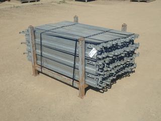 44in X 44in X 34in Storage Rack C/w Qty Of 2-Meter Scaffold Toe Boards