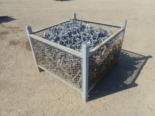 44in X 44in X 34in Storage Crate C/w Qty Of Scaffold Swivel Clamps