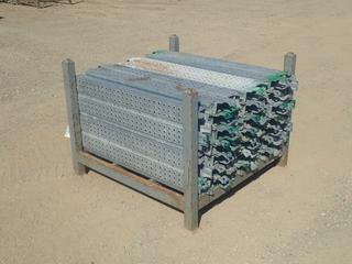 44in X 44in X 34in Storage Rack C/w Qty Of Approx. (50) 1.1-Meter Scaffold Planks