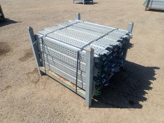 44in X 44in X 34in Storage Rack C/w Qty Of Approx. (50) 1.1-Meter Scaffold Planks