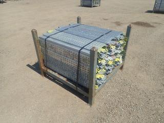 44in X 44in X 34in Storage Rack C/w Qty Of Approx. (50) 1-Meter Scaffold Planks