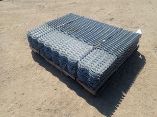 Qty Of (50) 48in X 1ft And (50) 48in X 2ft Galvanized Grating