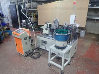 380V 3-Phase Programmable Automatic Steel Belt Banding Machine C/w Kewei Drawing Controller, Econ Levl700ML Human Machine Interface, CR100 Atomatic Belt Feeder And Push Button Controller *Note: Operational Video Attached To Lot*
