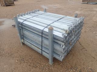 44in X 44in X 34in Storage Rack C/w Qty Of Approx. (90) 1-Meter Scaffold Stair Stringers