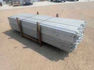 44in X 44in X 34in Storage Rack C/w Qty Of Approx. (50) 3-Meter Scaffold Planks