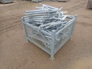 44in X 44in X 34in Storage Crate C/w Qty Of 0.65-Meter Scaffold Side Brackets