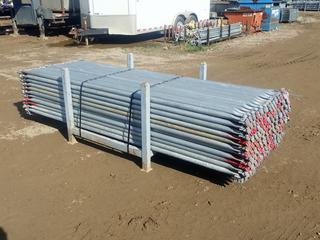 44in X 44in X 34in Storage Rack C/w Qty Of Approx. (160) 3-Meter Scaffold Bay Braces