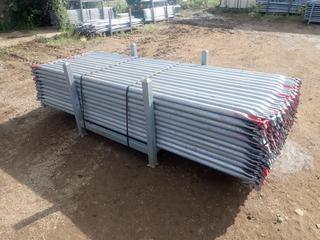 44in X 44in X 34in Storage Rack C/w Qty Of Approx. (160) 3-Meter Scaffold Bay Braces