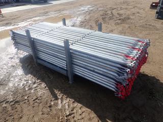 44in X 44in X 34in Storage Rack C/w Qty Of Approx. (154) 3-Meter Scaffold Bay Braces