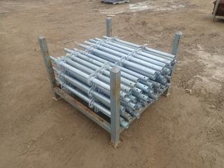 44in X 44in X 34in Storage Rack C/w Qty Of 1-Meter Scaffold Standards