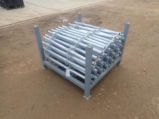 44in X 44in X 34in Storage Rack C/w Qty Of 1/2-Meter Scaffold Standards