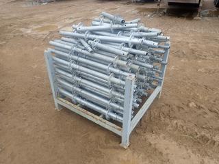 44in X 44in X 34in Storage Rack C/w Qty Of 1/2-Meter Scaffold Standards