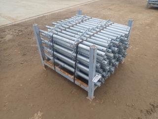 44in X 44in X 34in Storage Rack C/w Qty Of Approx. (92) 1-Meter Scaffold Standards