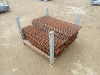 44in X 44in X 34in Storage Rack C/w Qty Of 48in X 1ft And 48in X 2ft Grating