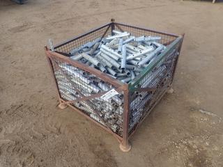 40in X 36in X 28in Storage Crate C/w Qty Of Scaffold Standard Spigots