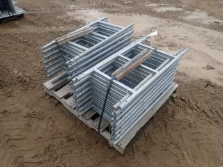 Qty Of (16) 0.86-Meter Scaffold Ladders