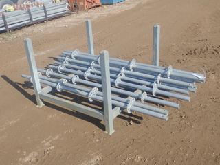 44in X 44in X 34in Storage Rack C/w Qty Of 2-Meter Scaffold Standards