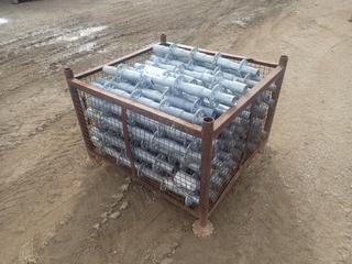 41in X 37in X 27in Storage Crate C/w Qty Of Scaffold Starter Collars