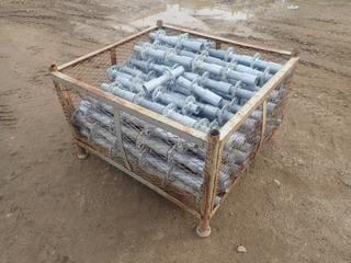 43in X 40in X 28in Storage Crate C/w Qty Of Scaffold Starter Collars