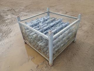 44in X 44in X 34in Storage Rack C/w Qty Of Scaffold Starter Collars