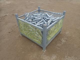 44in X 44in X 34in Storage Crate C/w Qty Of Scaffold Spigots