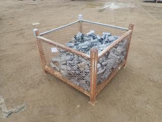 44in X 44in X 34in Storage Crate C/w Qty Of Scaffold Tubing Couplers