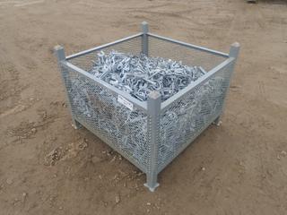 44in X 44in X 34in Storage Crate C/w Qty Of Swivels