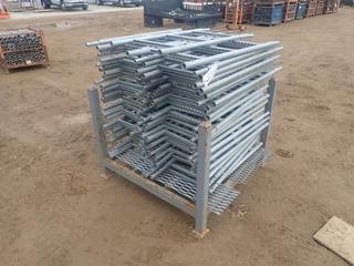 44in X 44in X 34in Storage Rack C/w Qty Of Approx. (66) .86-Meter Scaffold Ladders