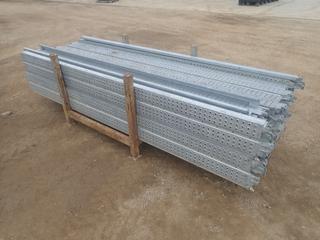 44in X 44in X 34in Storage Rack C/w Qty Of (45) 3-Meter Scaffold Planks