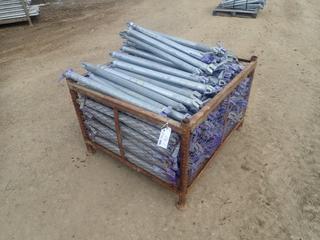 44in X 44in X 34in Storage Crate C/w Qty Of 0.86-Meter Scaffold Ledgers