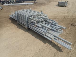 44i X 44in X 34in Storage Rack C/w Qty Of 5ft - 14ft Scaffold Tubes