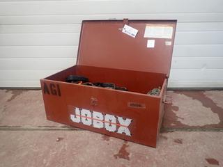 30in X 16 1/2in X 12in Jobox Storage Box C/w Qty Of 1in Ratchet Straps