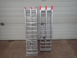 (2) 7ft Bi-Fold Aluminum Ramps *Unused*