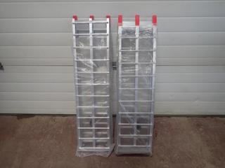 (2) 7ft Bi-Fold Aluminum Ramps *Unused*