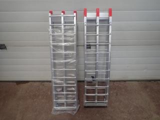 (2) 7ft Bi-Fold Aluminum Ramps *Unused*