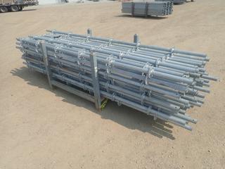 44in X 44in X 34in Storage Rack C/w Qty Of Approx. (80) 3-Meter Scaffold Standards