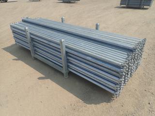 44in X 44in X 34in Storage Rack C/w Qty Of Approx. (152) 3-Meter Scaffold Ledgers