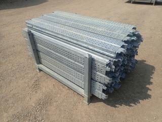 44in X 44in X 34in Storage Rack C/w Qty Of Approx. (56) 1.57-Meter Scaffold Planks