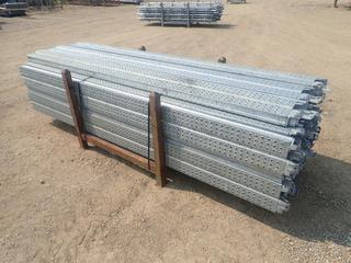 44in X 44in X 34in Storage Rack C/w Qty Of Approx. (56) 3-Meter Scaffold Planks