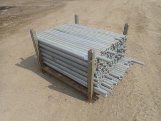 44in X 44in X 34in Storage Rack C/w Qty Of 4ft And 5ft Scaffold Tubes