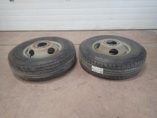 (2) Carlisle Radial Trail ST235/80 R16 Tires w/ Rims