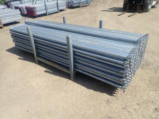 44in X 44in X 34in Storage Rack C/w Qty Of Approx. (150) 3-Meter Scaffold Ledgers