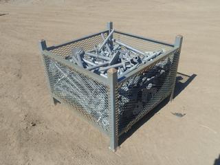 44in X 44in X 34in Storage Crate C/w Qty Of Scaffold Base Jacks